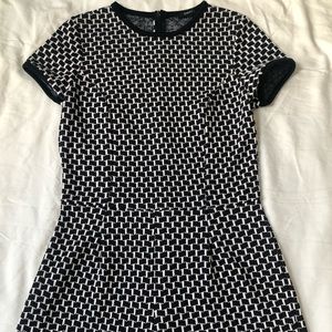 Romper - Black & White Pattern - S/M Stretch